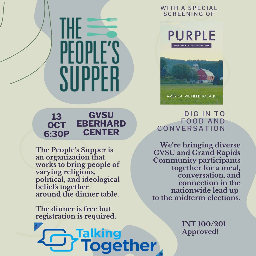 People's Supper and Screening of Purple - click for event details